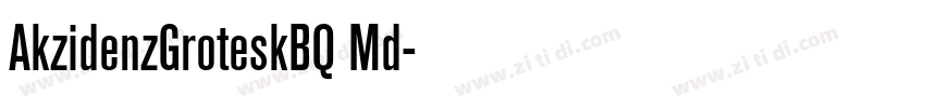 AkzidenzGroteskBQ Md字体转换